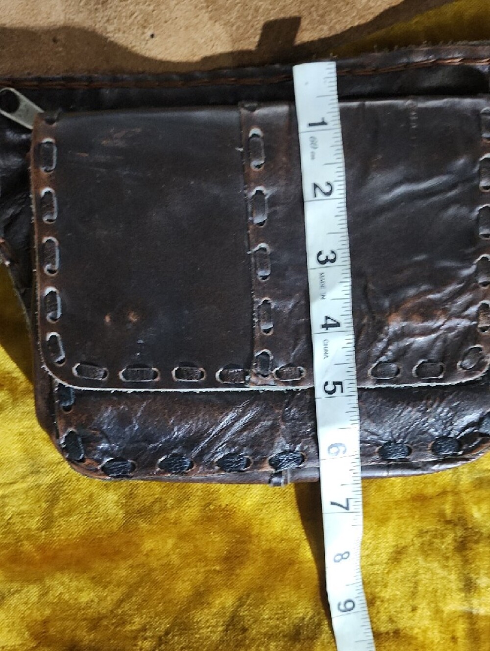 🔥 HOT DEAL Beaded Fringe Bandana Scarf And Leather Waist Bag  - Festival Wear - Picture 15 of 15